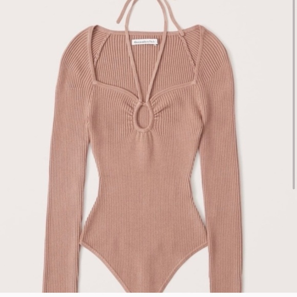 Abercrombie & Fitch Ribbed Bodysuit NWOT - Picture 2 of 4